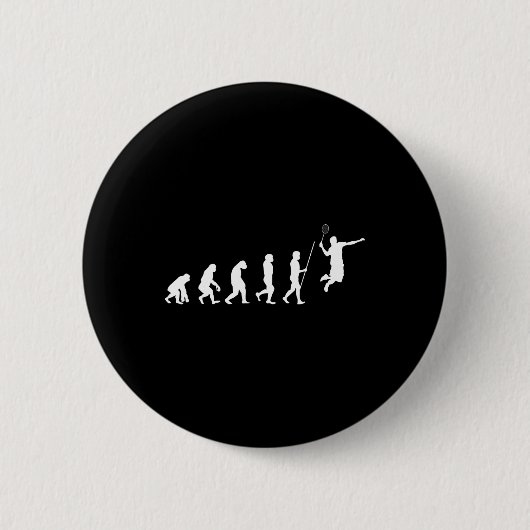 Badge Rond 5 Cm Evolution Volant de badminton Badminton Player Cad (Devant)