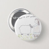 Badge Rond 5 Cm Ewe_Perfect (Devant & derrière)