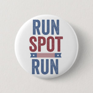 Badge Rond 5 Cm Exécuter l'élection présidentielle Trump 2024