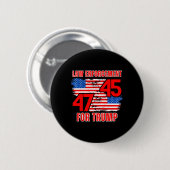 Badge Rond 5 Cm Exécution Pour Trump 45 47 (Devant & derrière)
