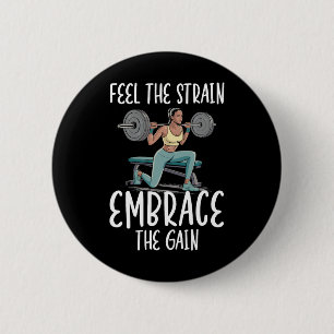 Badge Rond 5 Cm Exercice de squat bulgare musculation fitness trav
