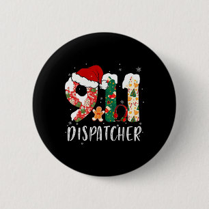 Badge Rond 5 Cm Expéditeur Noël 911