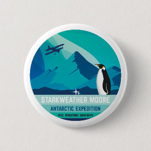 Badge Rond 5 Cm Expédition Antarctique Starkweather-Moore