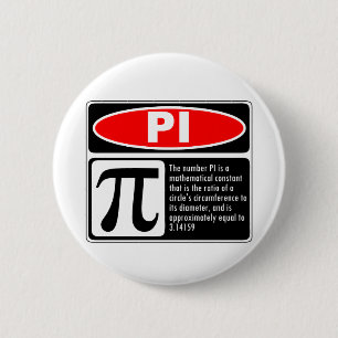 Badge Rond 5 Cm Explication de pi