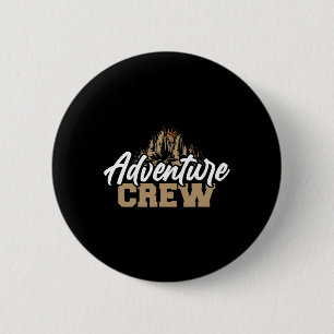 Badge Rond 5 Cm Exploration Extérieure Randonnée Aventure Amateurs
