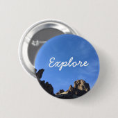 Badge Rond 5 Cm Explorez l'insigne (Devant & derrière)