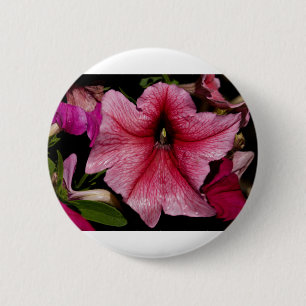 Badge Rond 5 Cm Explosion Florale