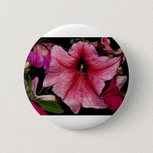 Badge Rond 5 Cm Explosion Florale (Devant)