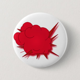 Badge Rond 5 Cm Explosions de bande dessinée