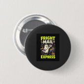 Badge Rond 5 Cm Express Courrier d'Effroi d'Halloween (Devant & derrière)