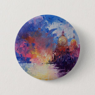 Badge Rond 5 Cm Expression d'insigne de bouton de Venise