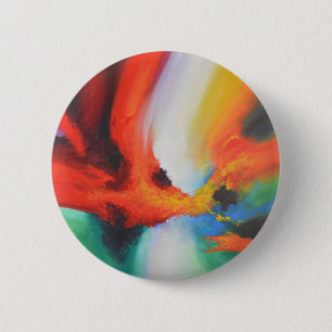 Badge Rond 5 Cm Expressionnisme Abstrait moderne peinture acryliqu