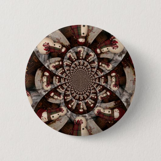 Badge Rond 5 Cm Extraordinaire Snowman (Devant)