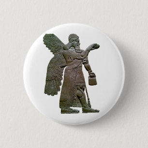 Badge Rond 5 Cm Extraterrestrial étranger sumérien antique