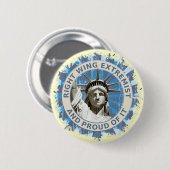 Badge Rond 5 Cm Extrémiste de droite (Devant & derrière)