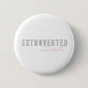 Badge Rond 5 Cm Extrovert Introduire La Typographie Moderne Dit