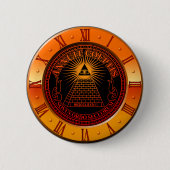 Badge Rond 5 Cm Eye of Providence clock (Devant)