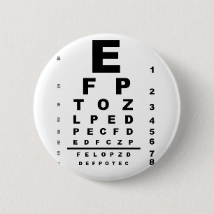 Badge Rond 5 Cm Eye Test