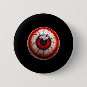 Badge Rond 5 Cm Eyell Drôle Effrayant Balayage Halloween Eyell