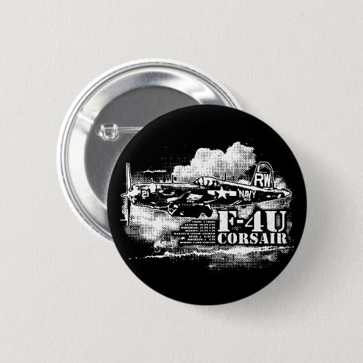 BADGE ROND 5 CM F4U CORSAIR (Devant & derrière)