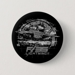 Badge Rond 5 Cm F-35 Éclair II