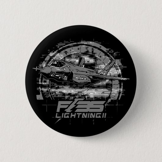 Badge Rond 5 Cm F-35 Éclair II (Devant)