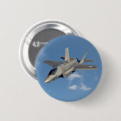 Badge Rond 5 Cm F-35 Lightning II Panther Jet Fighter dans le ciel (Devant & derrière)