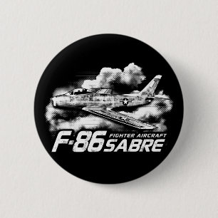 Badge Rond 5 Cm F-86 Sabre