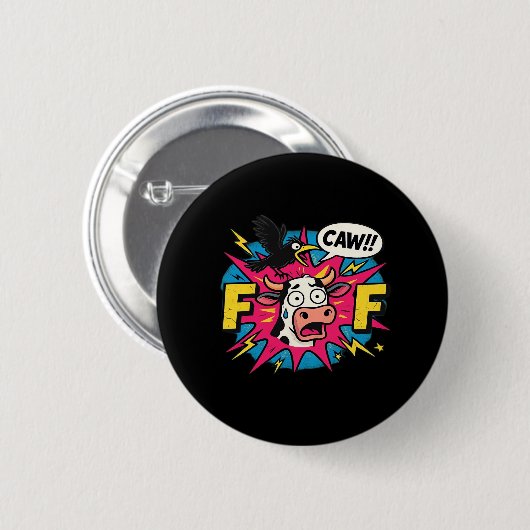 Badge Rond 5 Cm F-Caw-F Aesthetic Unique (Devant & derrière)