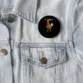 Badge Rond 5 Cm F-Caw-F Chicken Essential Creative Graphic (En situation)