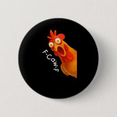Badge Rond 5 Cm F-Caw-F Chicken Essential Minimal Clean (Devant)