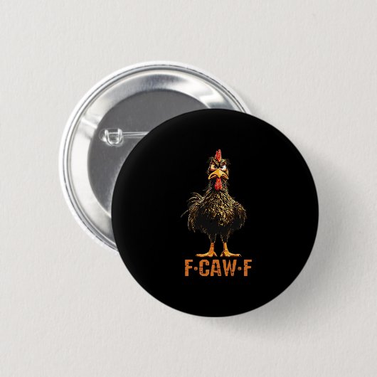 Badge Rond 5 Cm F-Caw-F Creative Casual (Devant & derrière)