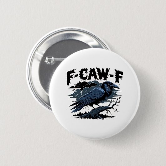 Badge Rond 5 Cm F-Caw-F Minimal Clean Design (Devant & derrière)