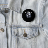 Badge Rond 5 Cm F-Caw-F Minimal Propre (En situation)