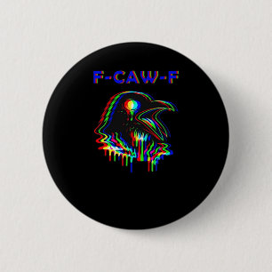 Badge Rond 5 Cm F-Caw-F Musique de fête d'Halloween Essentiel