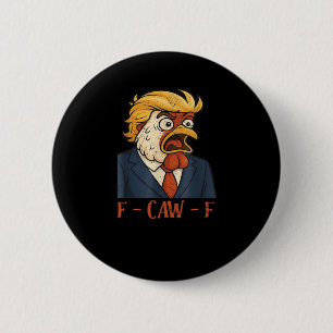 Badge Rond 5 Cm F Caw F Poulet Drôle Classique Style Vintage Cool