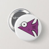 Badge Rond 5 Cm F est pour de poisson ! (Devant & derrière)