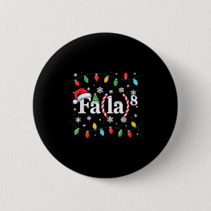 Badge Rond 5 Cm Fa (la) 8 Noël drôle Santa Fa La Prof de Maths