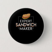 Badge Rond 5 Cm Fabricant expert de sandwich à fabricant de (Devant)