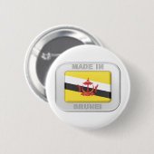 Badge Rond 5 Cm Fabriqué à Brunei (Devant & derrière)