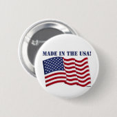 BADGE ROND 5 CM FABRIQUÉ AUX ÉTATS-UNIS! (Devant & derrière)