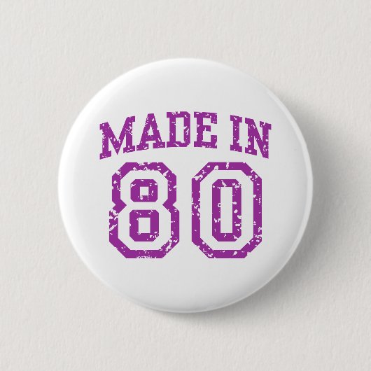 Badge Rond 5 Cm Fabriqué en 80 (Devant)