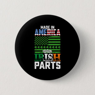Badge Rond 5 Cm Fabriqué en Amérique avec des pièces irlandaises S