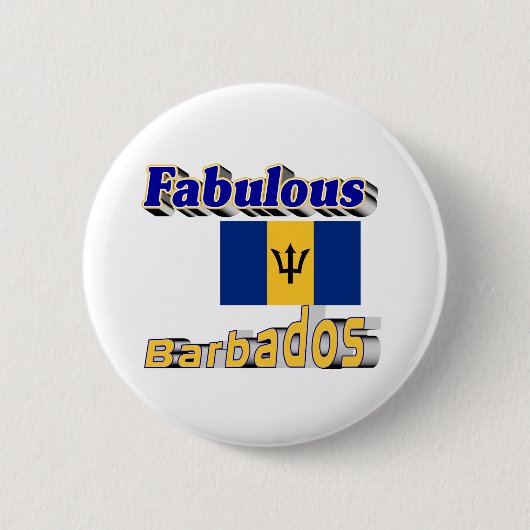 Badge Rond 5 Cm fabulous barbados (Devant)