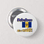 Badge Rond 5 Cm fabulous barbados (Devant & derrière)