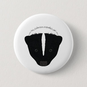 Badge Rond 5 Cm Face de la peau
