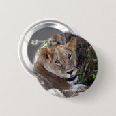Badge Rond 5 Cm face de lion (Devant & derrière)