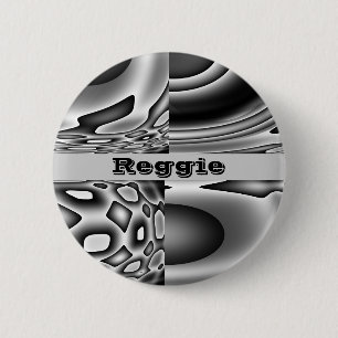 Badge Rond 5 Cm Face du nom personnalisé mal
