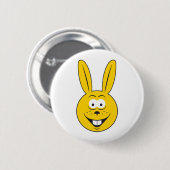 Badge Rond 5 Cm Face lapin lapin (Devant & derrière)