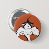 Badge Rond 5 Cm Face SYLVESTER™ (Devant & derrière)